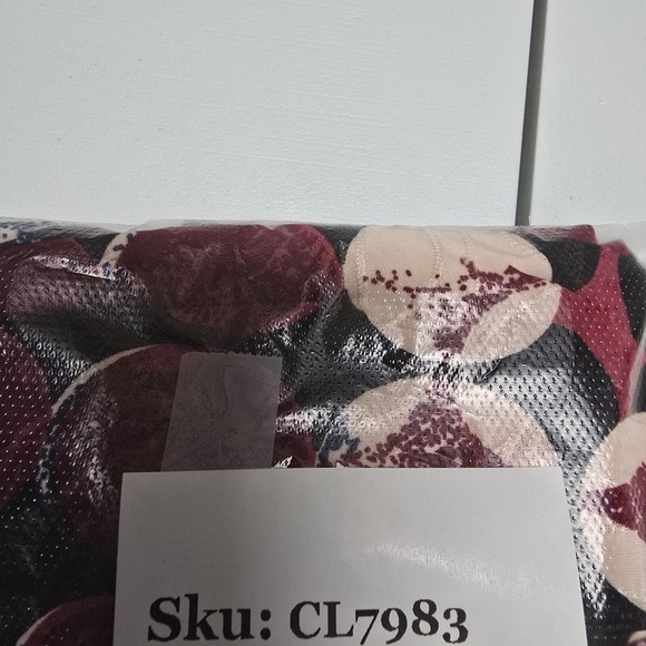 Vera Rose Top Womens 3X Henley 3/4 Sleeve Stretch Art To Wear Maximalist - Picture 11 of 12